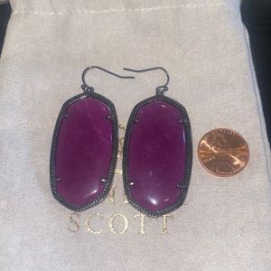 Purple and Gunmetal Danielle Kendra Scott